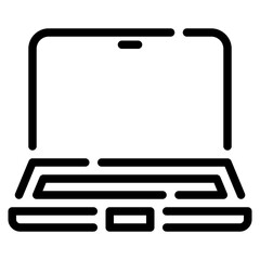 Minimalistic Laptop Icon Design