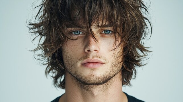 Stylish contemporary wavy hair for men modern trends in urban settings hairstyle guide upward styling techniques casual environment creative perspective