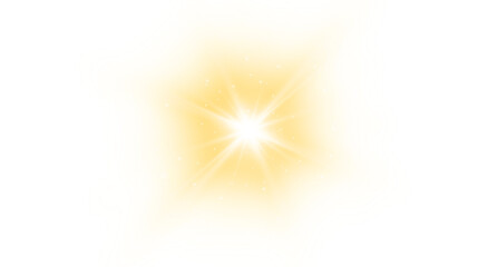 artificial sun light or lens flare element