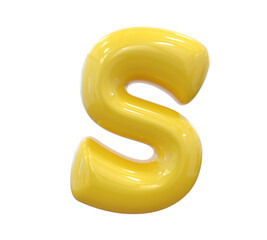 Yellow Letter S