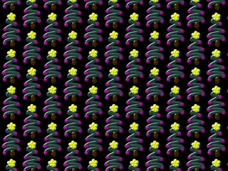 Abstract swirl paint texture Christmas tree pattern 