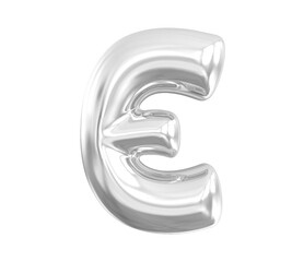 Silver Letter E