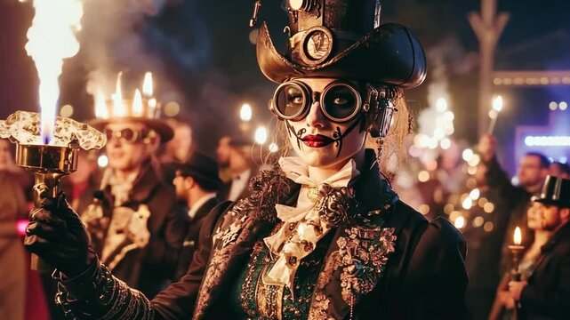 Steampunk events with costumes and unique performances.