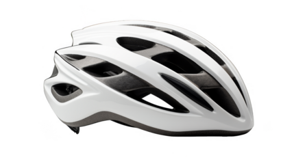 White Bicycle Helmet, Cycling Safety Gear, Road Bike Protection