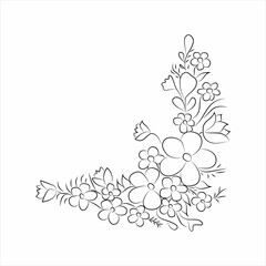 Vector flowers art