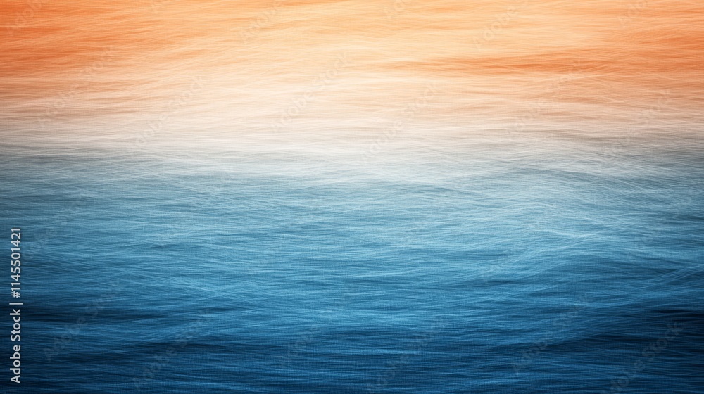 Poster dynamic interplay of blue and orange waves creating a vibrant abstract background design for modern 