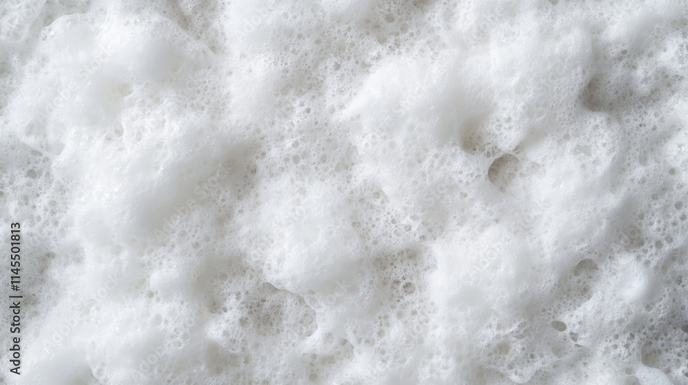 Poster abstract white foam texture background, soft, bubbly backdrop with delicate patterns for design and 