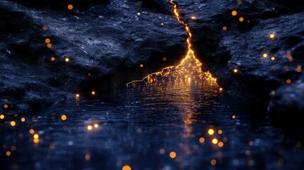 Naklejka premium background with glowing stars