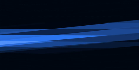 Abstract dark blue layered polygon.