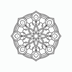mandala line art