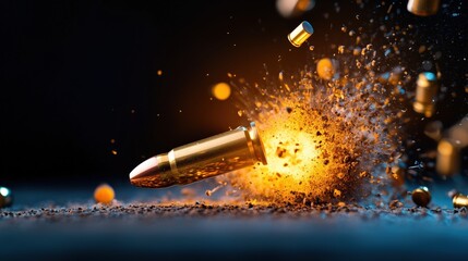 Explosive Bullet Impact: High-Speed Photography of Cartridge Explosion