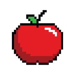 Fototapeta premium video game apple pixelated