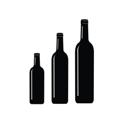 various models of beer bottles illustrated on white background,vector illustration,logo,