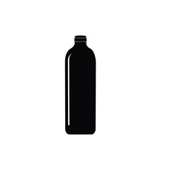 Bottle silhouette icon illustrated on white background,vector.logo.