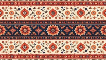 Persian Carpet Texture, abstract ornament. Round mandala pattern, Middle Eastern Traditional fabric Texture.