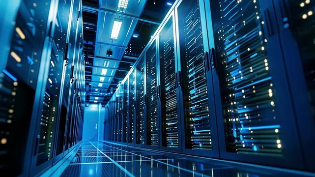 The data center also boasts a large server room where traditional computers are used to manage and organize the data processed by the quantum computers.