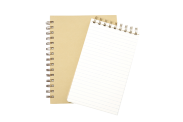 PNG,Two notebooks, isolated on white background