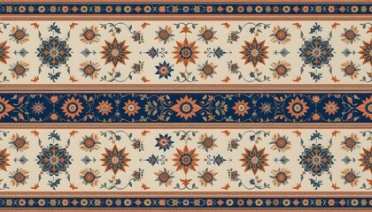 Persian Carpet Texture, abstract ornament. Round mandala pattern, Middle Eastern Traditional fabric Texture.