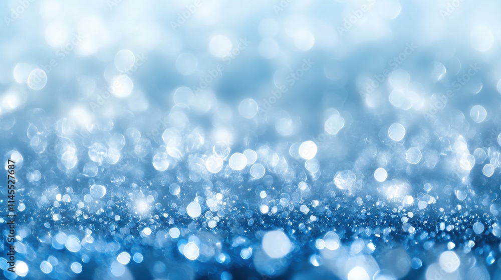Poster a creative abstract background featuring shimmering hues of silver and blue gradients