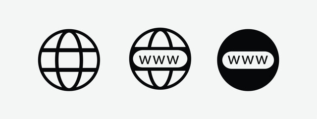 set of icons for websites vector web icons