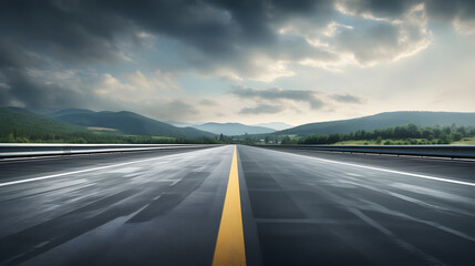 Naklejka premium Digital speed concept street asphalt landscape abstract background