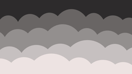 Night Sky and Clouds Background. Wave design. Vector illustration.