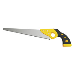 icon of a saw with a plastic handle,vector illustration,white background
