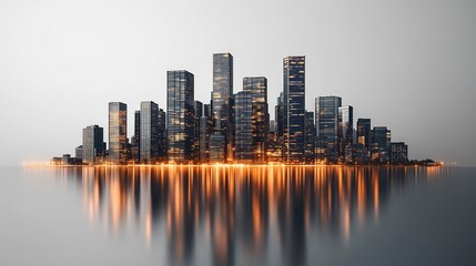 Professional flyer mockup for a corporate workshop with a clean and structured layout isolated on a transparent background for business branding