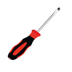 screwdriver vector illustration in flat style,minus screwdriver,icon,handyman tools.