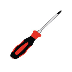 screwdriver vector illustration in flat style,plus screwdriver,icon,handyman tools.