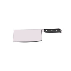 meat knife icon,kitchen utensils on white isolated background.,