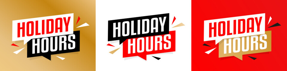 Holiday hours