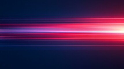 A bright American flag banner stretched horizontally on a deep blue gradient background