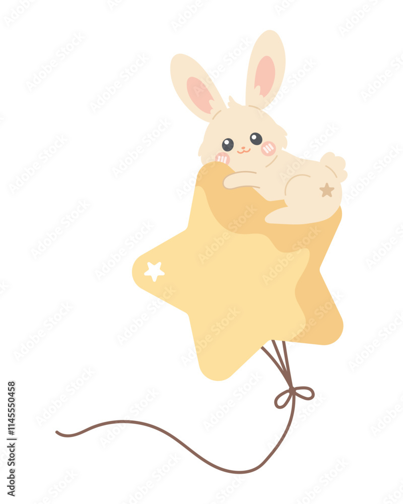 Canvas Prints baby shower cute bunny