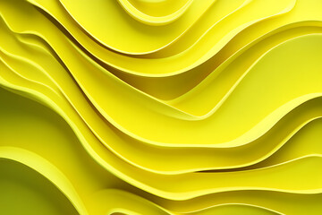 Obraz premium Dynamic Yellow Abstract Wave Design