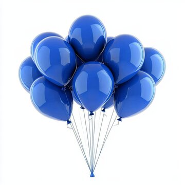 blue balloons on white background. blue ballons. Ballons