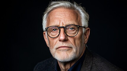 Obraz premium Professional Senior Man with Glasses