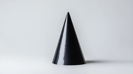 Fototapeta premium black birthday hat on white background. birthday hat