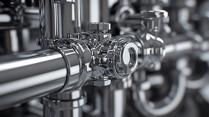 Close Up Look at Plumbing Fixtures with Stunning High-Definition Detail