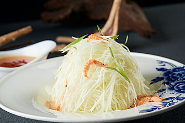 Shredded Kale with Krill Sauce