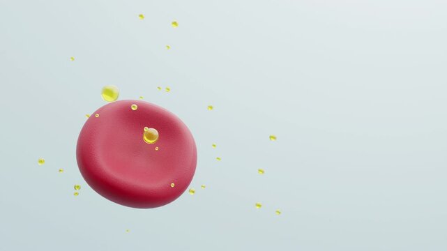 Cholesterol in artery, heart attack and stroke risk background for presentations.