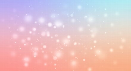 Pastel Dream: Soft, ethereal bokeh lights dance across a gentle ombre background of pastel pink and blue hues. Perfect for dreamy backgrounds, websites, or presentations. 