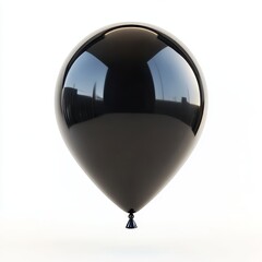 Obraz premium black balloon on white background. black ballon. Ballon