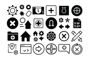 set of icons