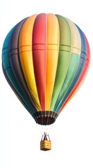Fototapeta premium colorful hot air balloon on white background. colorful hot air ballon. hot air Ballon