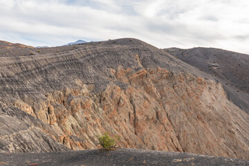Ubehebe Craters / maar and tuff ring, volcanic. Death Valley National Park, California. Mojave Desert / Basin and Range Province.
