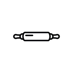 Black line icon for rolling pin
