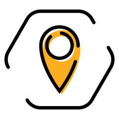 Outline Location Icon