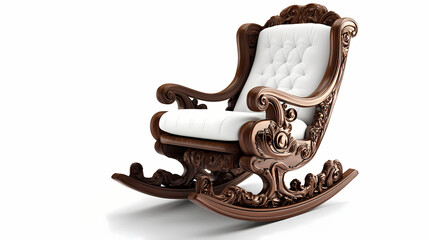 beautifully crafted vintage rocking chair