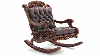 beautifully crafted vintage rocking chair